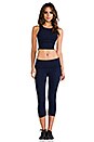 view 4 of 7 Crop Ruffle Legging in Navy