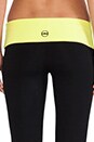 view 6 of 6 Fold Over Boot Cut Pant in Black & Citron