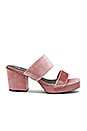 view 1 of 5 Tina Platform in Dusty Rose Velvet