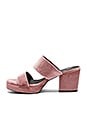 view 5 of 5 Tina Platform in Dusty Rose Velvet