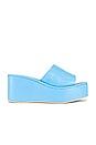 view 1 of 5 St. Sana Bristol Platform Sandal in Sky Blue