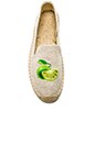 view 5 of 6 ЭСПАДРИЛЬИ С ВЫШИВКОЙ LIME & COCONUT in Sand
