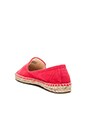 view 4 of 5 Lemons Embroidered Smoking Slipper in Coral Linen