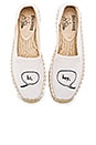 view 1 of 5 ESPADRILLES COMPENSÉES SMOKING in White