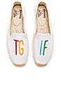 view 1 of 5 x Ash Kahn TGIF Platform Smoking Slipper in White