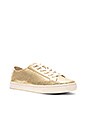 view 2 of 6 Metallic Lace Up Sneaker in Pale Gold