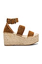 view 1 of 5 SANDALES COMPENSÉES PALMA in Walnut