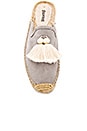 view 4 of 5 Suede Tassel Mule in Stone