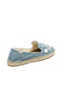 view 4 of 5 Mexican Embroidered Espadille in Chambray & Cream