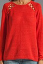 view 3 of 5 Laced Knit Sweater in Flame