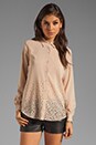 view 1 of 6 Laser Star Blouse in Nude Cream
