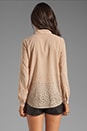 view 3 of 6 Laser Star Blouse in Nude Cream