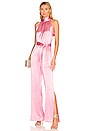 view 1 of 3 Silky Halter Jumpsuit in Pink