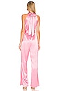 view 3 of 3 Silky Halter Jumpsuit in Pink
