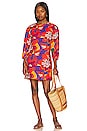 view 1 of 3 Floral Open Back Mini Dress in Red Combo