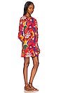 view 2 of 3 Floral Open Back Mini Dress in Red Combo