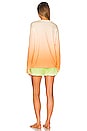 view 3 of 3 Top and Short Set in Orange Combo
