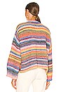 view 3 of 4 Ombre Henley Sweater in Rainbow Multi