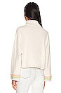 view 3 of 4 Rainbow Applique Quarter Zip Sweatshirt in Rainbow Multi