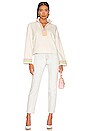 view 4 of 4 Rainbow Applique Quarter Zip Sweatshirt in Rainbow Multi