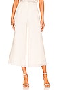 view 1 of 4 Tweed Frayed Hem Wide Leg Pants in Ivory