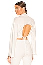 view 1 of 4 Ribbed Textured Open Back Top in Ivory