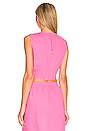 view 3 of 4 Cinched Top in Hot Pink