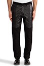 view 1 of 5 Leather Panel Trouser in Black