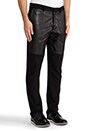 view 2 of 5 Leather Panel Trouser in Black