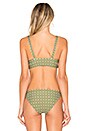 view 3 of 4 TOP BIKINI SICILY in Sea Grass Polka Dot