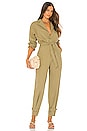 view 1 of 3 Cora Jumpsuit in Olive Green
