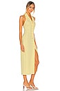 view 2 of 4 ROBE MAXI CELIA in Yellow Gingham