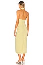view 3 of 4 ROBE MAXI CELIA in Yellow Gingham