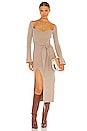 view 1 of 4 Timothee Dress in Taupe