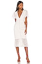 view 1 of 3 ROBE MI-LONGUE MYLAN in White