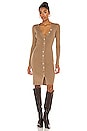 view 1 of 4 Duffy Cardigan Dress in Walnut