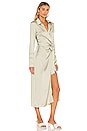 view 2 of 3 Maggie Wrap Dress in Olive in Pale Olive