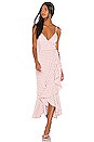 view 4 of 4 Elsa Midi Dress in Taupe Gingham