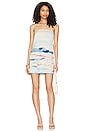 view 1 of 3 Gaia Dress in Blue Landscape Ab