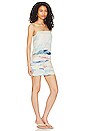 view 2 of 3 Gaia Dress in Blue Landscape Ab