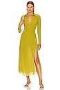 view 1 of 3 Noma Midi Dress in Chartreuse