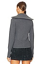 view 3 of 4 Keziah Double Zip Sweater in Charcoal Grey