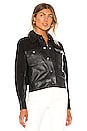 view 2 of 5 CHAQUETA CUERO DAVI in Black