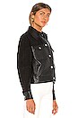 view 3 of 5 CHAQUETA CUERO DAVI in Black