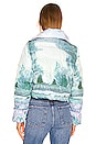 view 4 of 5 Ezi Puffer Jacket in Blue Landscape