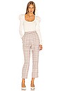 view 4 of 4 PANTALON OPAL in Plaid Multi