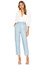 view 4 of 4 Bruni Leather Pants in Pale Blue