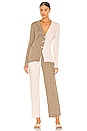 view 5 of 5 PANTALON IZZY in Ivory & Green