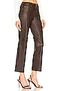 view 2 of 4 Lizz Leather Pant in Brown