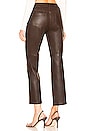 view 3 of 4 Lizz Leather Pant in Brown